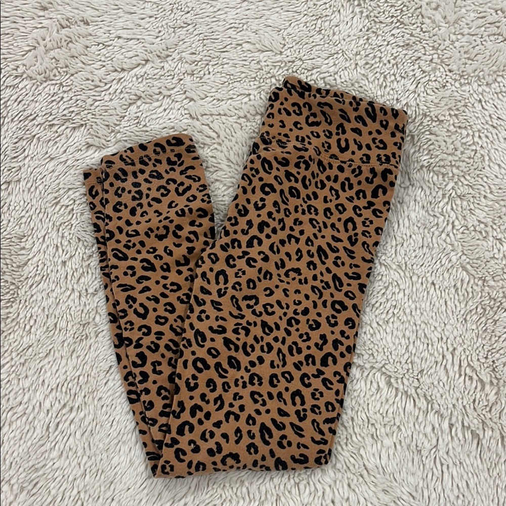 Girls leopard leggings